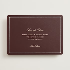 Foil-Pressed Save The Date Cards
