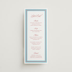 Letterpress Long Menus