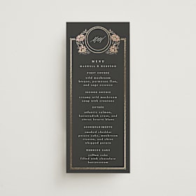Foil-Pressed Long Menus