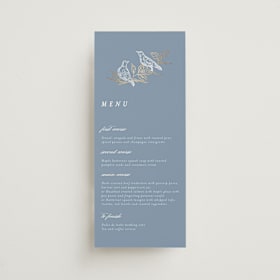 Foil-Pressed Long Menus