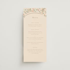 Foil-Pressed Long Menus