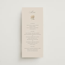 Foil-Pressed Long Menus