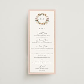 Foil-Pressed Long Menus