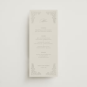 Foil-Pressed Long Menus