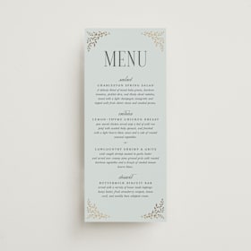 Foil-Pressed Long Menus