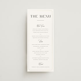 Foil-Pressed Long Menus