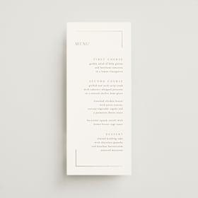 Foil-Pressed Long Menus
