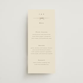 Foil-Pressed Long Menus