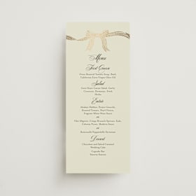 Foil-Pressed Long Menus