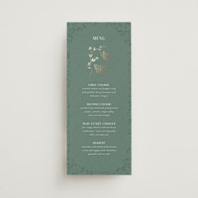 Foil-Pressed Long Menus
