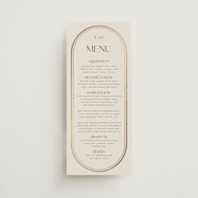 Foil-Pressed Long Menus