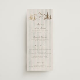 Foil-Pressed Long Menus