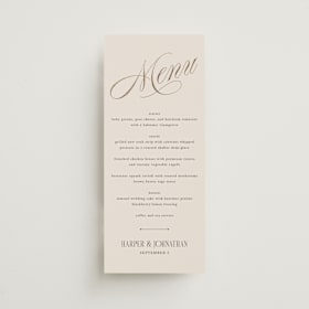 Foil-Pressed Long Menus