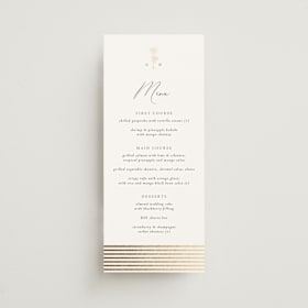 Foil-Pressed Long Menus