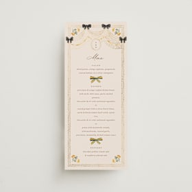 Foil-Pressed Long Menus
