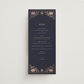 Foil-Pressed Long Menus