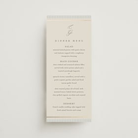 Foil-Pressed Long Menus