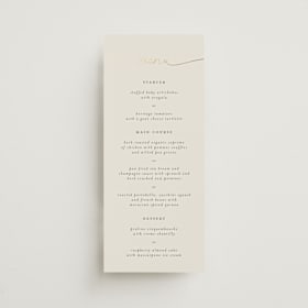 Foil-Pressed Long Menus