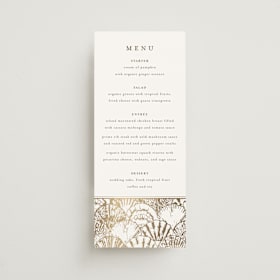 Foil-Pressed Long Menus