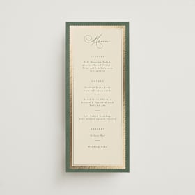 Foil-Pressed Long Menus
