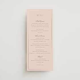 Foil-Pressed Long Menus