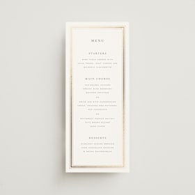 Foil-Pressed Long Menus