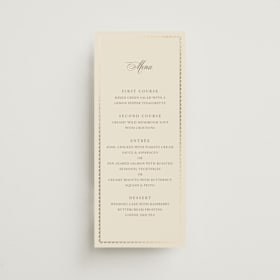 Foil-Pressed Long Menus