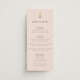 Foil-Pressed Long Menus
