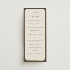 Foil-Pressed Long Menus