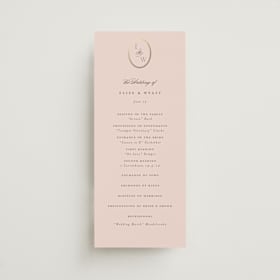 Foil-Pressed Wedding Programs
