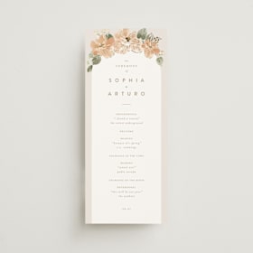 Foil-Pressed Wedding Programs