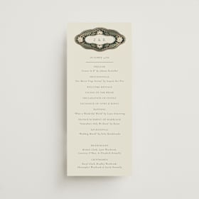 Foil-Pressed Wedding Programs