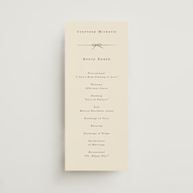 Foil-Pressed Wedding Programs