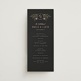 Foil-Pressed Wedding Programs