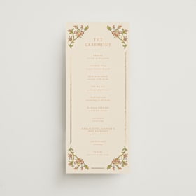 Foil-Pressed Wedding Programs