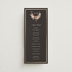 Foil-Pressed Wedding Programs