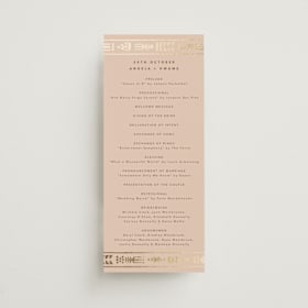 Foil-Pressed Wedding Programs