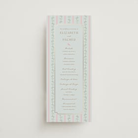 Foil-Pressed Wedding Programs