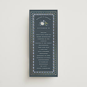Foil-Pressed Wedding Programs