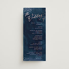 Foil-Pressed Wedding Programs