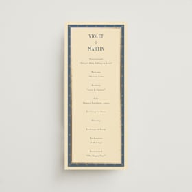 Foil-Pressed Wedding Programs