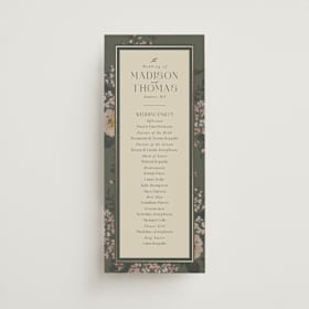 Foil-Pressed Wedding Programs
