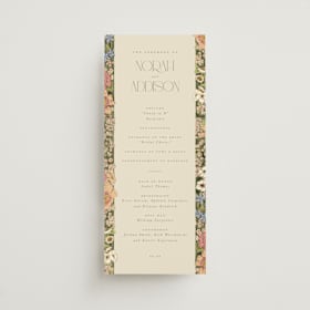 Foil-Pressed Wedding Programs