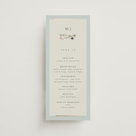 Foil-Pressed Wedding Programs