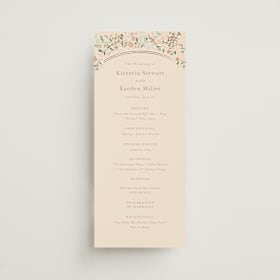 Foil-Pressed Wedding Programs