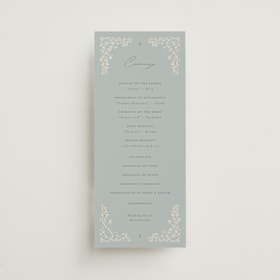 Foil-Pressed Wedding Programs