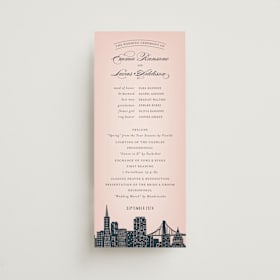 Foil-Pressed Wedding Programs