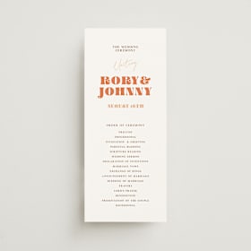 Wedding Programs