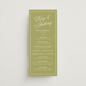 Wedding Programs