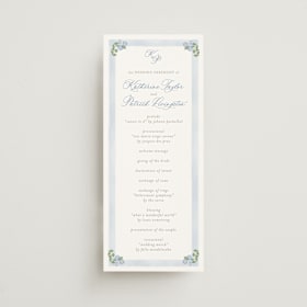 Wedding Program Cards
